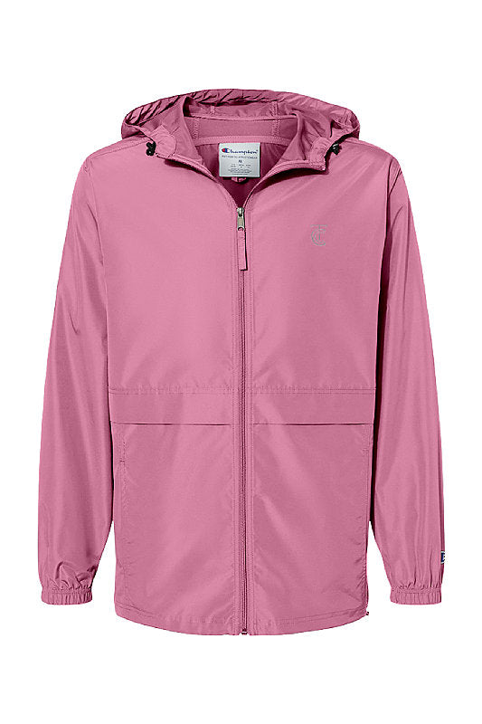 Pink full zip anorak jacket discount
