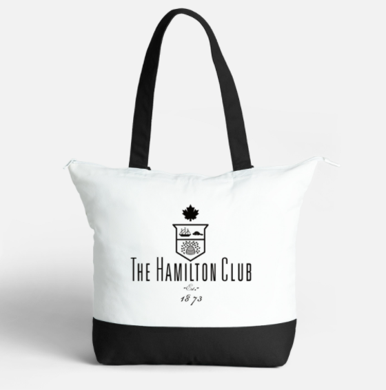 The Hamilton Club Zippered Tote Bag
