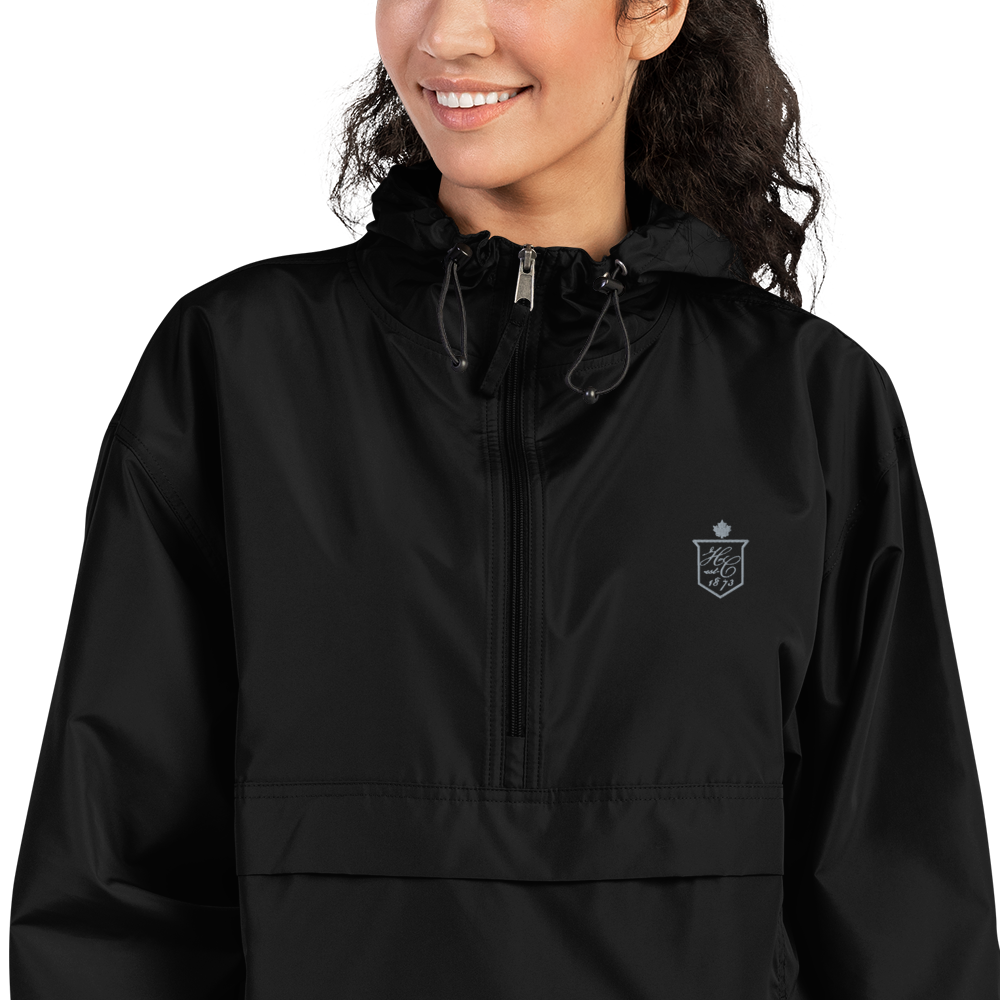 The Hamilton Club Embroidered Packable Jacket