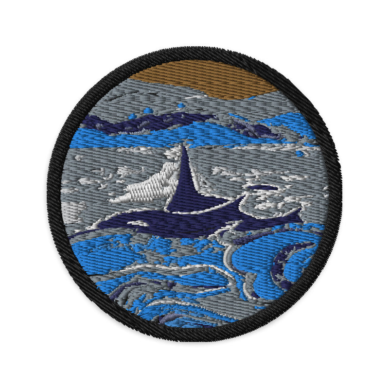 Orca Embroidered patch