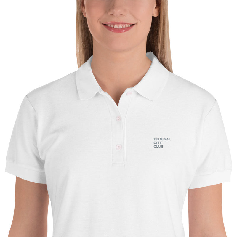 TCC - Embroidered Women's Polo Shirt with Text Logo