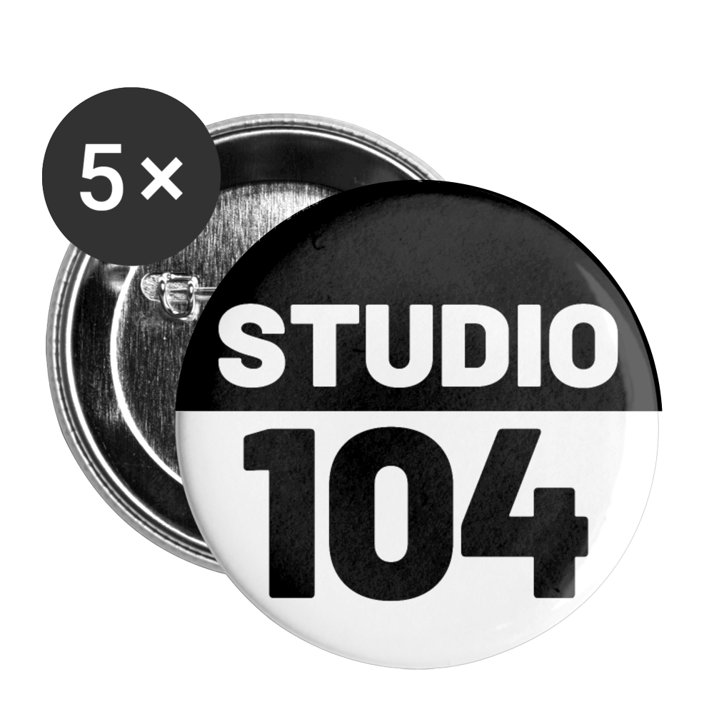 Studio 104 Buttons large 2.2'' (5-pack) - white