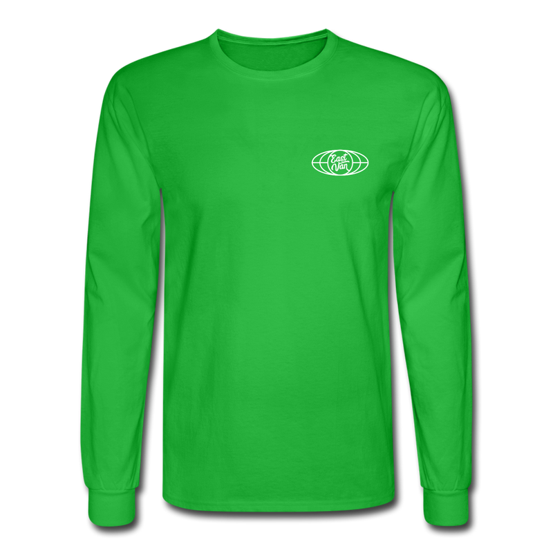 East Van by Newton Creative Men's Long Sleeve T-Shirt - bright green