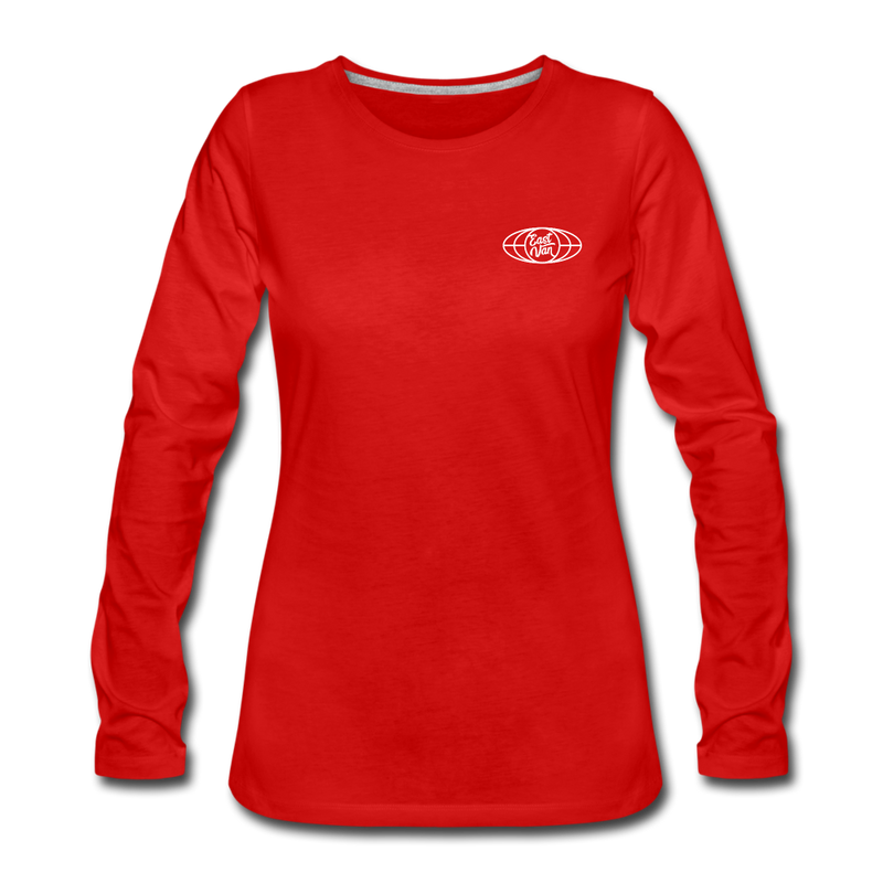 East Van by Newton Creative Women's Long Sleeve T-Shirt - red