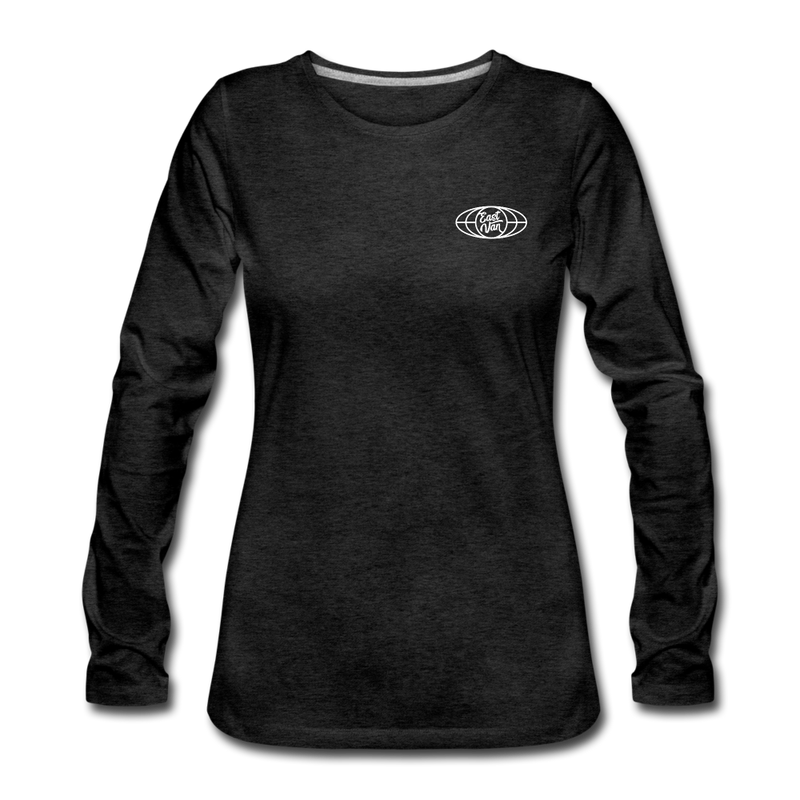 East Van by Newton Creative Women's Long Sleeve T-Shirt - charcoal gray