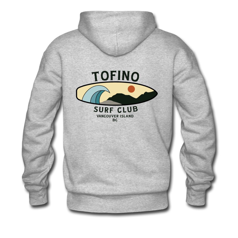 Tofino Surf Club by Newton Creative Men's Hoodie - heather gray