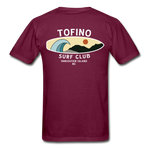 Tofino Surf Club by Newton Creative Ultra Cotton Adult T-Shirt - burgundy