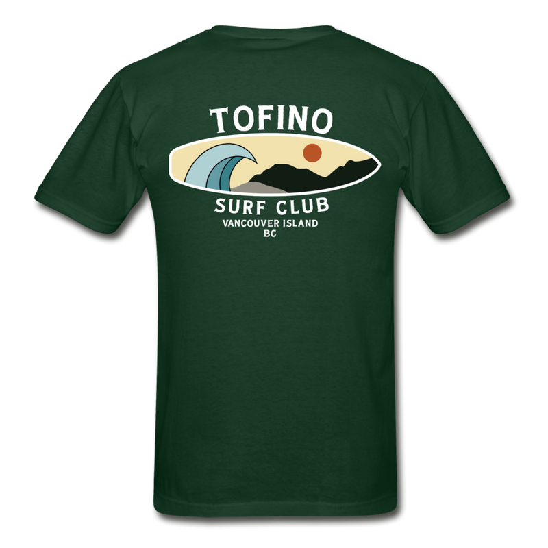 Tofino Surf Club by Newton Creative Ultra Cotton Adult T-Shirt - forest green
