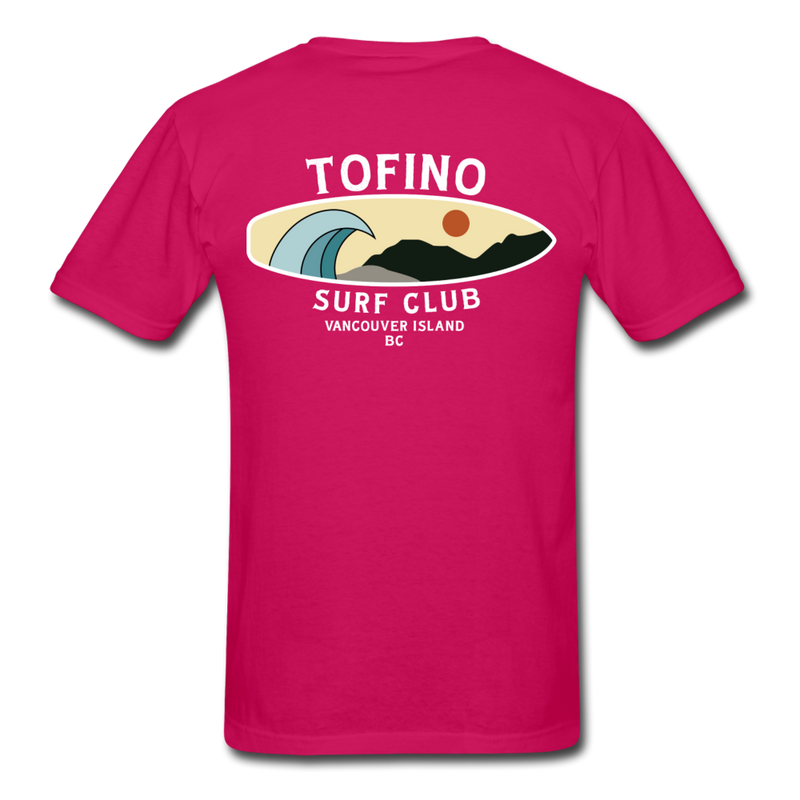 Tofino Surf Club by Newton Creative Ultra Cotton Adult T-Shirt - fuchsia