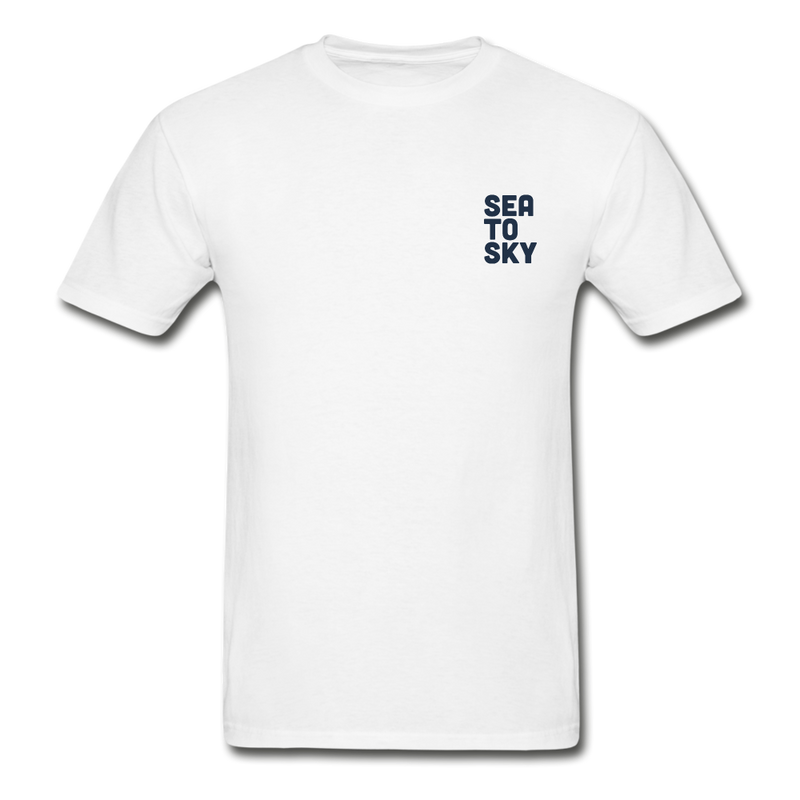 Sea to Sky by Newton Creative Ultra Cotton Adult T-Shirt - white