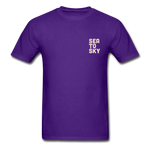 Sea to Sky by Newton Creative Ultra Cotton Adult T-Shirt - purple