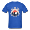 Sea to Sky by Newton Creative Ultra Cotton Adult T-Shirt - royal blue