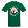Sea to Sky by Newton Creative Ultra Cotton Adult T-Shirt - bottlegreen