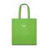Dropping Dimes Tote Bag - lime green