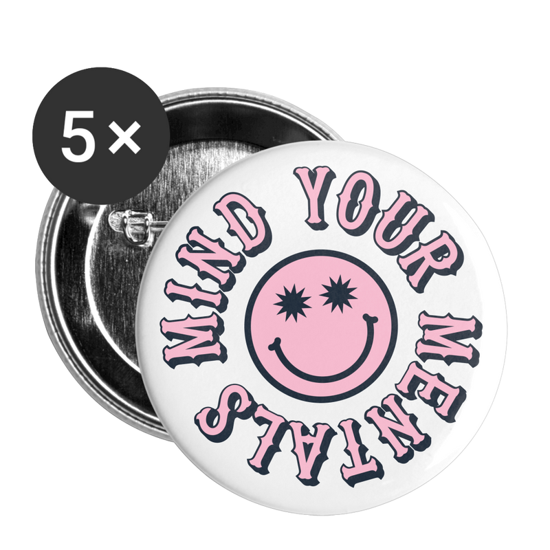 MYM Buttons large 2.2'' (5-pack) - white