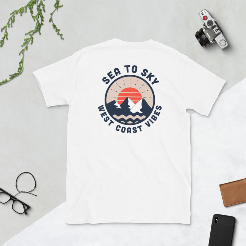 Sea to Sky by Newton Creative Ultra Cotton Adult T-Shirt Dark Logo