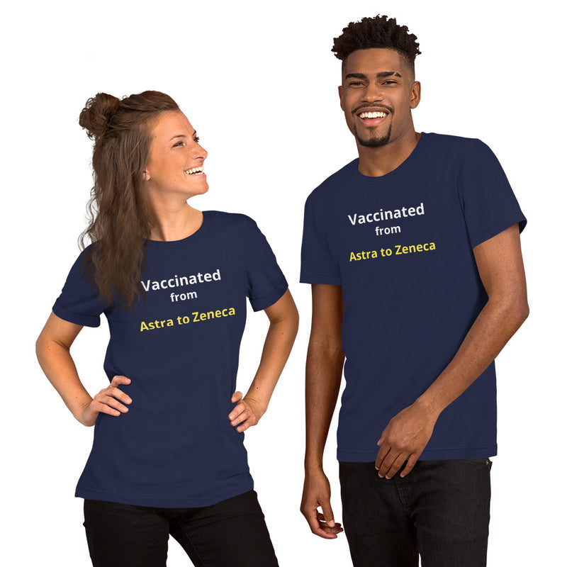 Vaccinated from A to Z Short-Sleeve Unisex T-Shirt