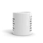 Stay away - White glossy mug